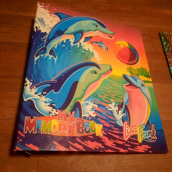 SOLD Lisa Frank, Vintage,Dolphin Binder - Picture 1 of 5